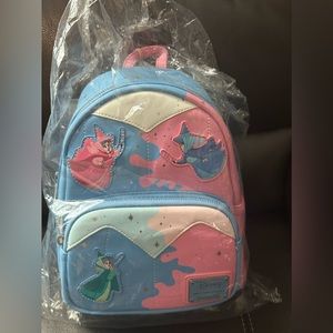 Rare Disney’s Sleeping Beauty Loungefly Make it Pink Make it Blue